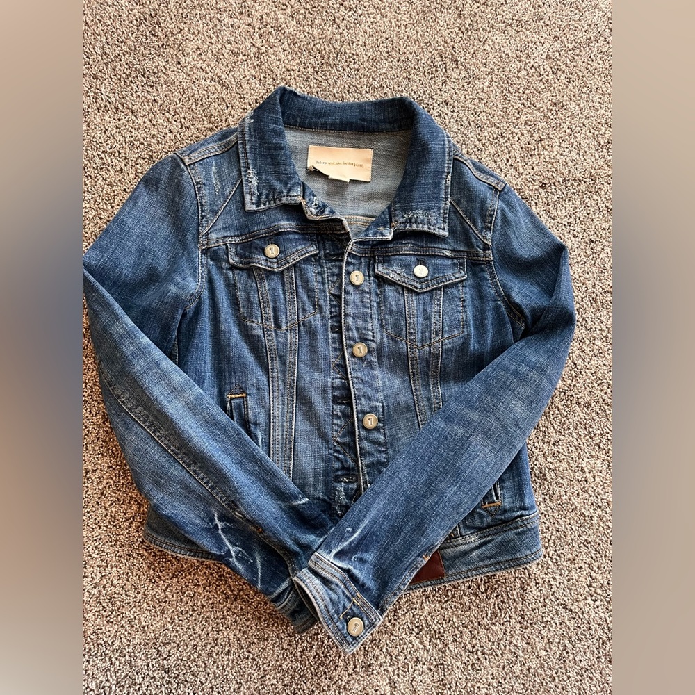 Pilcro  & the letterpress- size small Anthropologie jean jacket